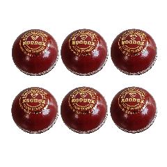 KOODOX Leather Cricket Ball - Pacer (Pack of 6)
